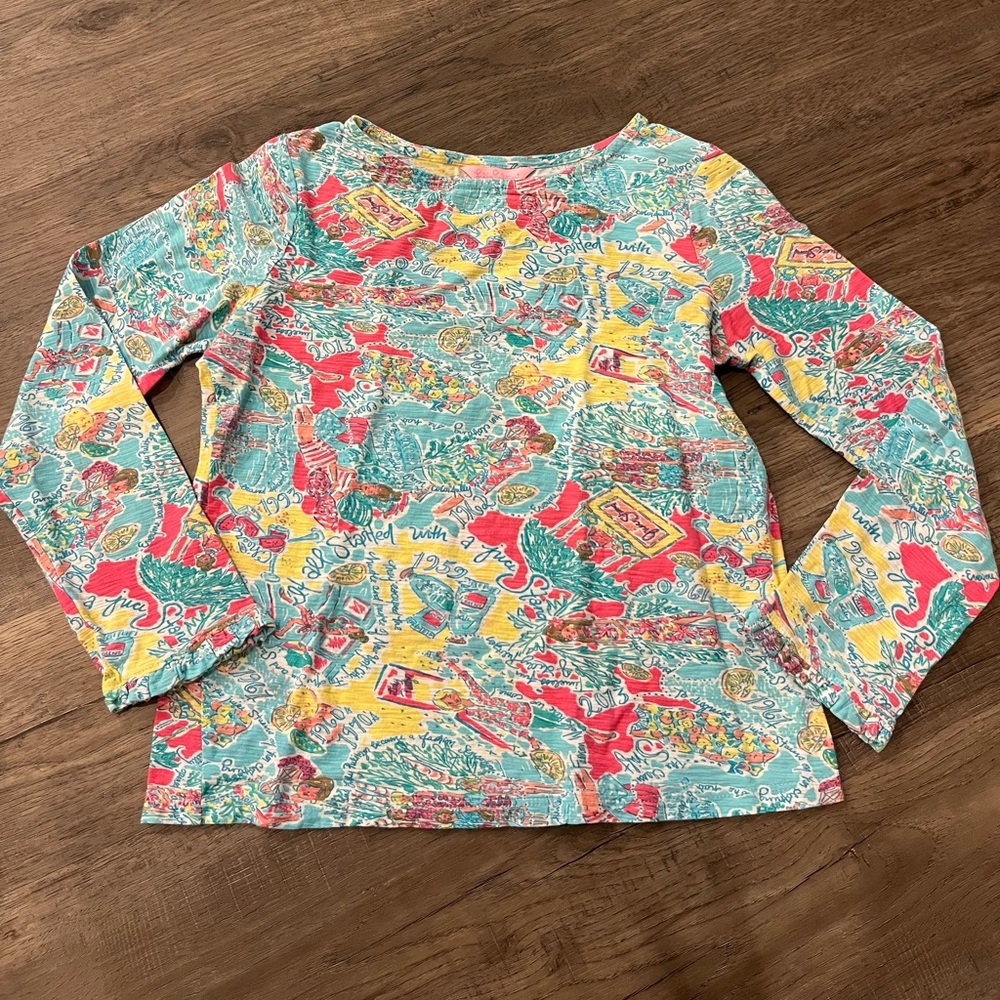 Lilly Pulitzer In the Beginning Kids Longsleeve Tee